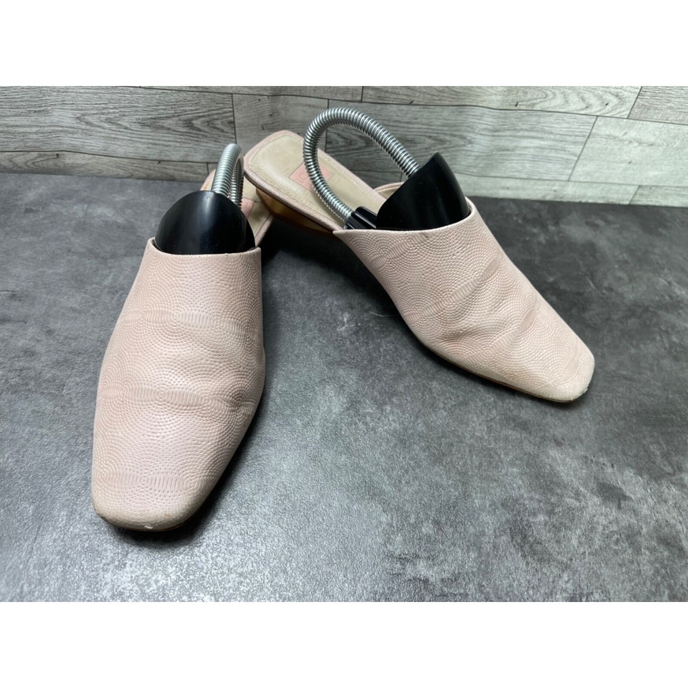 Louis et Cie Coolia Mules Women 8 M Shoes Blush Pink Leather SlipOn Comfort Flat